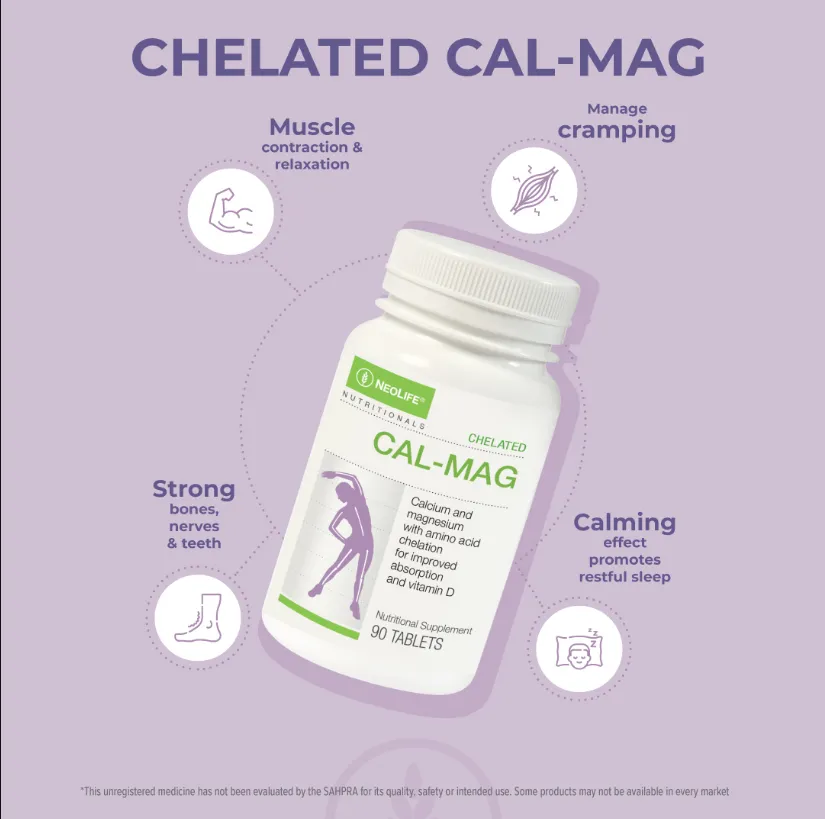 NEOLIFE CHELATED CAL -MAG WITH 500IU VITAMIN D3 -MAC