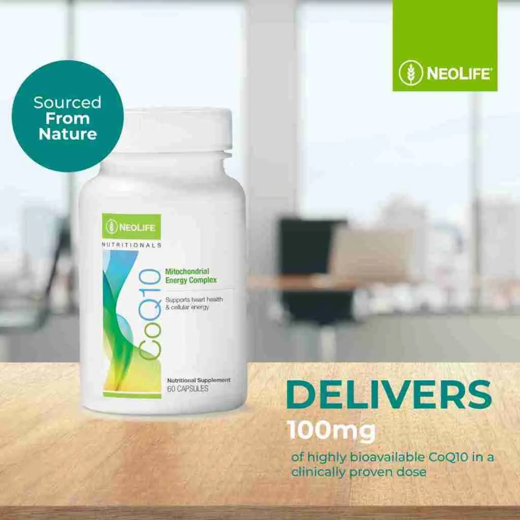 Co Q10 Neolife supplement for heart health.